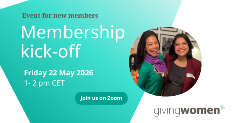 22 May Giving Women Memberhip Kick-off
